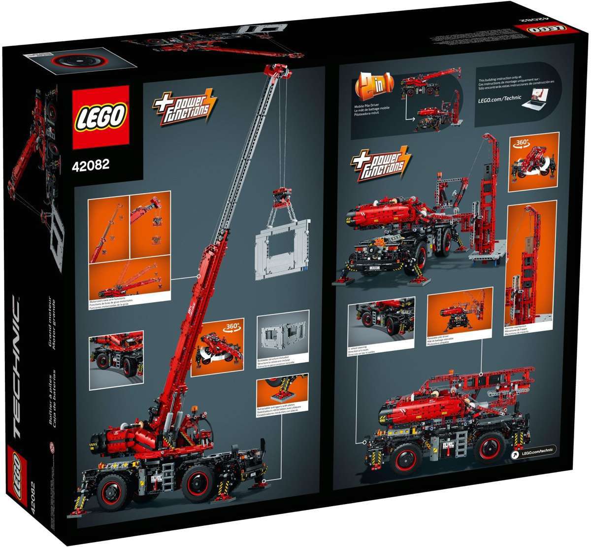 LEGO® 42082 Technic Daru Egyenetlen Terepen - Rough Terrain Crane /bontott/ - 4