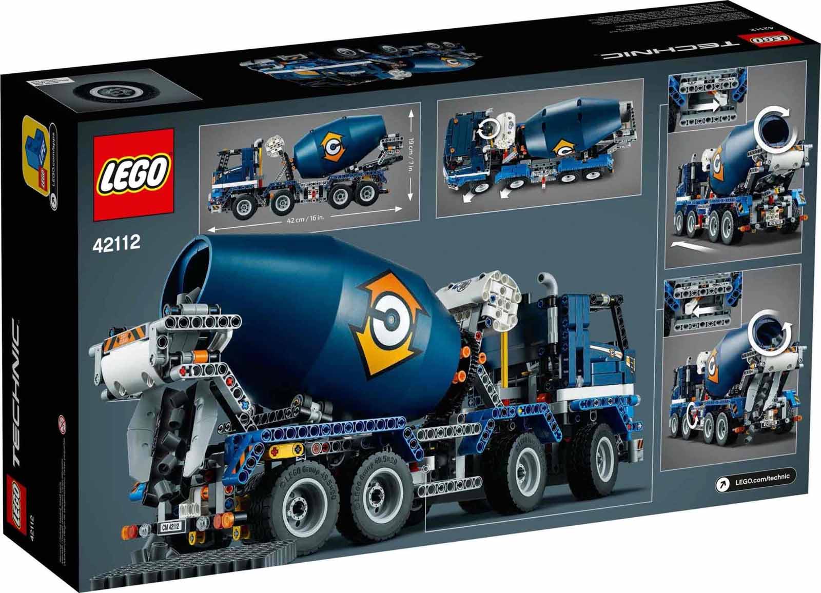 LEGO® 42112 Technic - Betonkeverő teherautó - Concrete Mixer Truck - 4