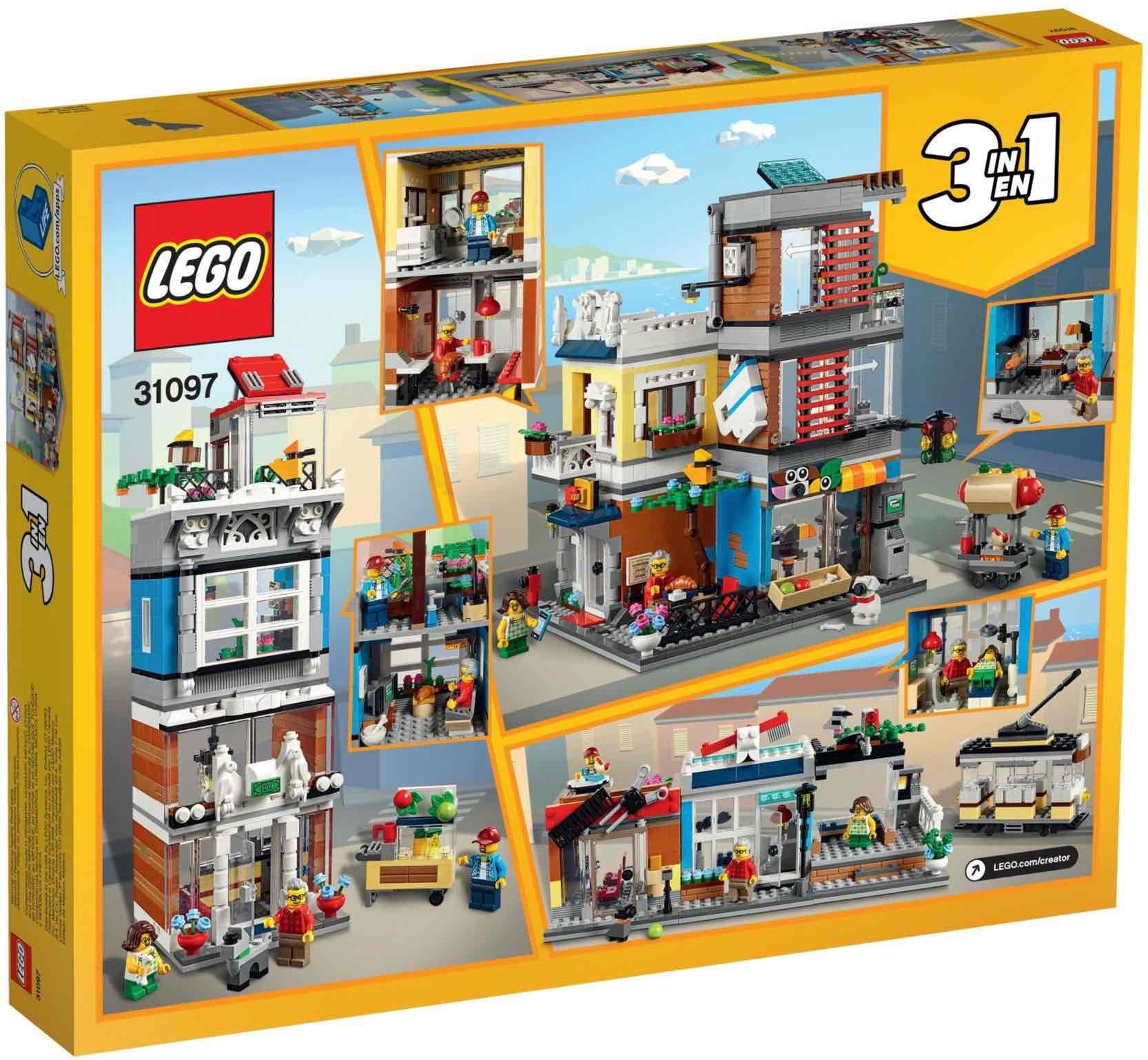 LEGO® 31097 Creator 3in1 - Townhouse Pet Shop & Café - Városi kisállat kereskedés és kávézó - 3
