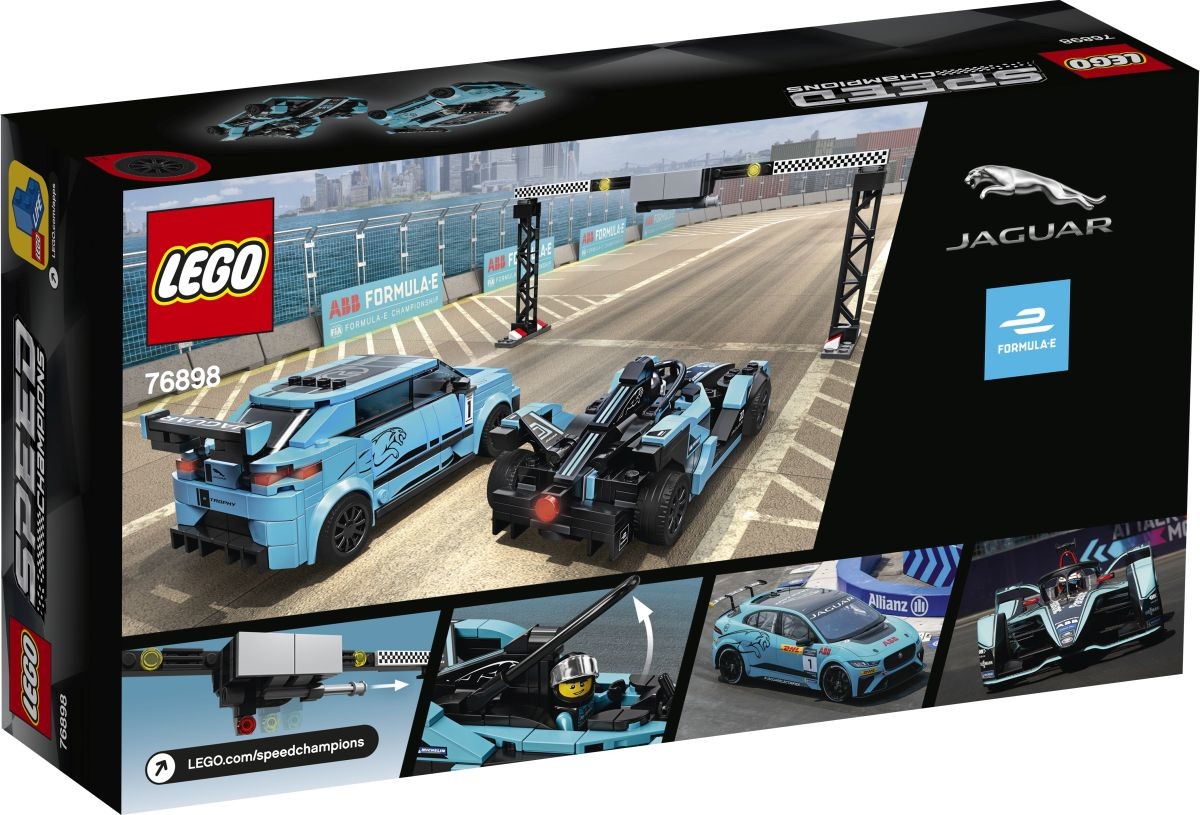 LEGO® 76898 Speed Champions - Formula E Panasonic Jaguar Racing GEN2 Car & Jaguar I-PACE eTROPHY - 3