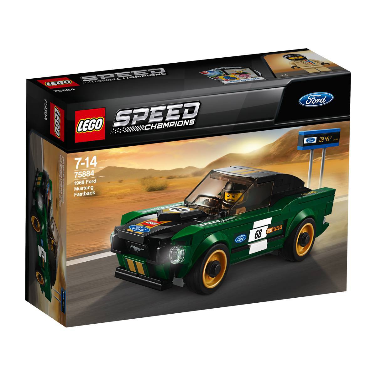 LEGO® 75884 Speed Champions 1968 Ford Mustang Fastback - 2