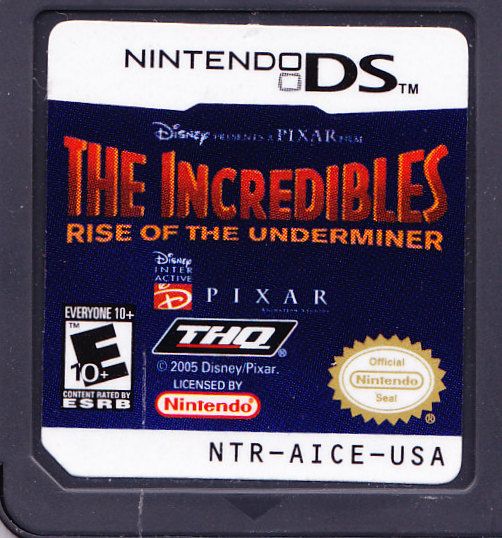The Incredibles Rise of the Underminer /kártya/  Nintendo DS  - 2