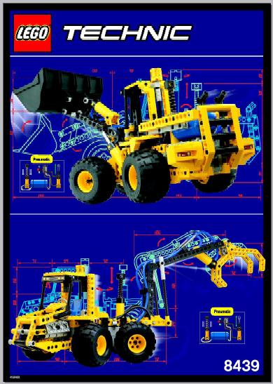 LEGO® 8439 Technic Front End Loader – Homlokrakodó munkagép - 3