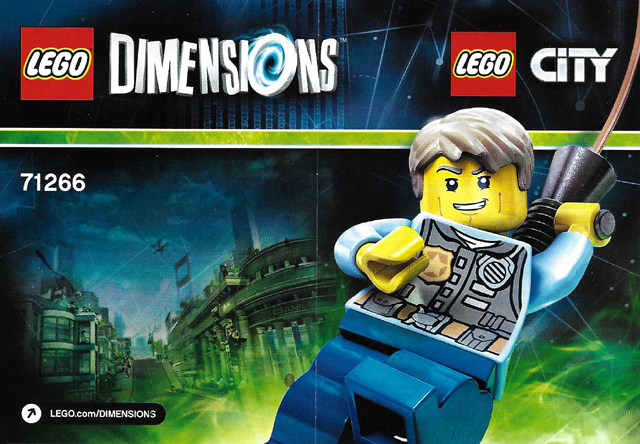 LEGO® 71266 Dimensions Fun Pack City – Chase McCain és Police Helicopter - 2