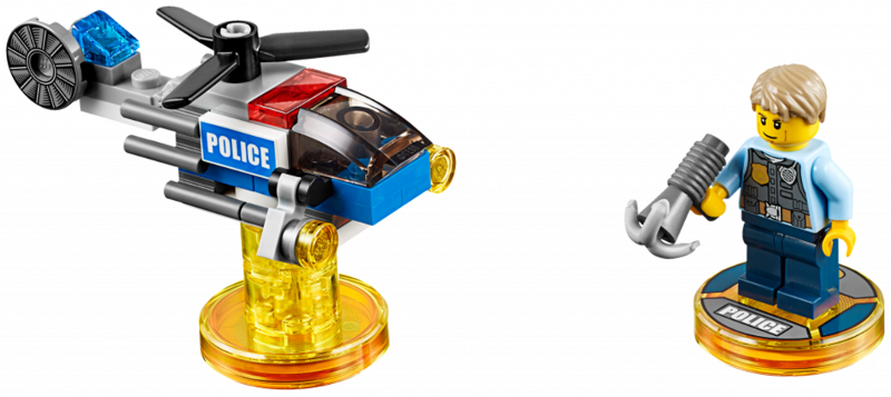 LEGO® 71266 Dimensions Fun Pack City – Chase McCain és Police Helicopter - 3