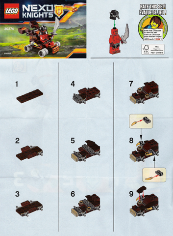LEGO® 30374 Nexo Knights The Lava Slinger - Lávakilövő katapult -polybag - 3