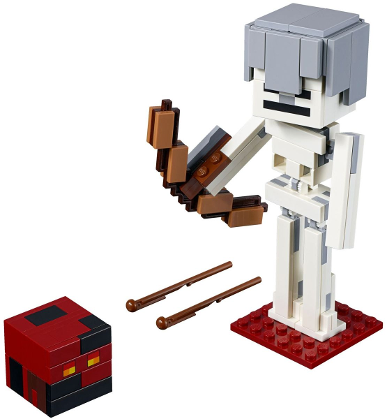 LEGO® 21150 Minecraft Skeleton BigFig with Magma Cube – Csontváz nagyfigura Magma Cube-bal - 2