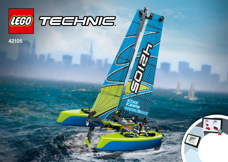 LEGO® 42105 Technic Catamaran - Vitorlás katamarán - 3