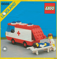 LEGO® 6688 Legoland – Ambulance – Mentőautó - 2