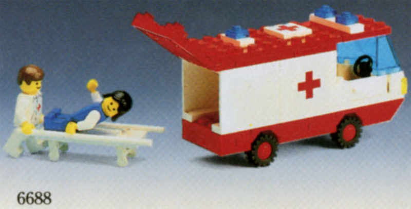 LEGO® 6688 Legoland – Ambulance – Mentőautó - 3