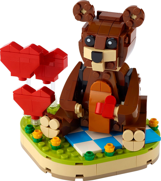 Lego 40462 Valentine's Brown Bear - Valentin napi barna maci - Lego Iconic - 2