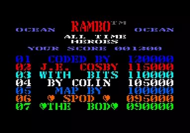 Rambo First Blood Part II Amstrad - 4