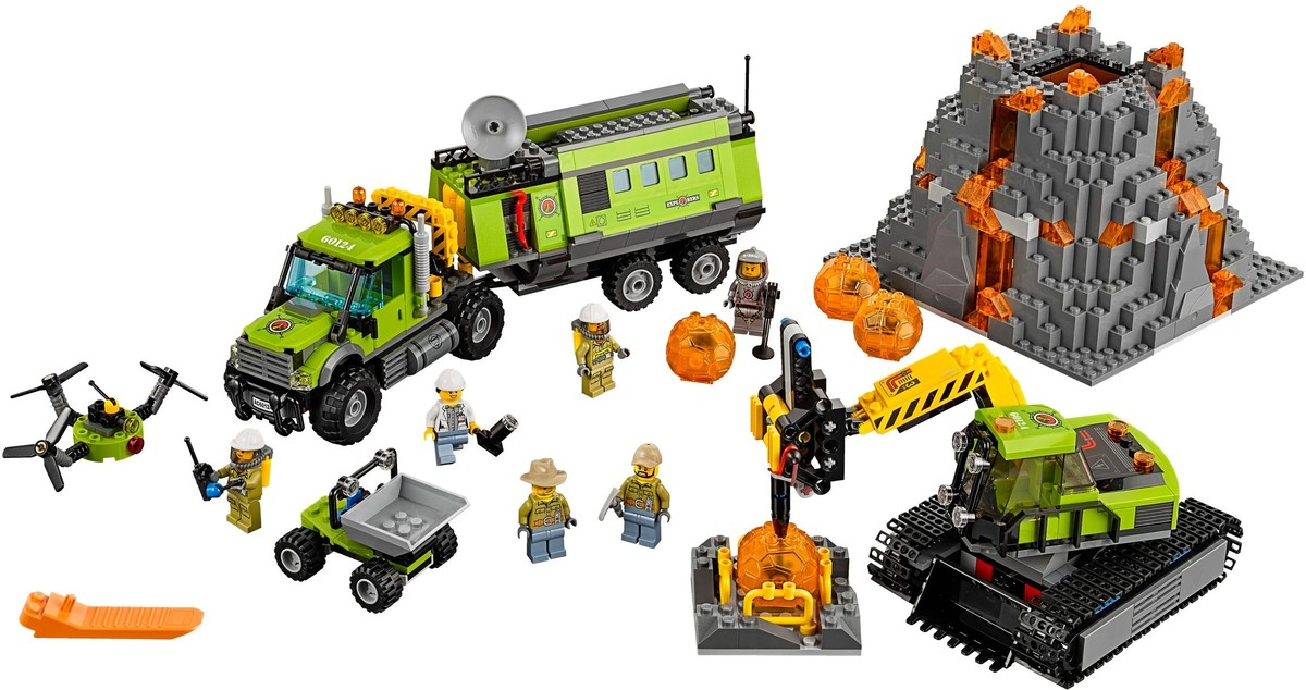 LEGO® 60124 City Volcano Exploration Base – Vulkánkutató bázis - 2