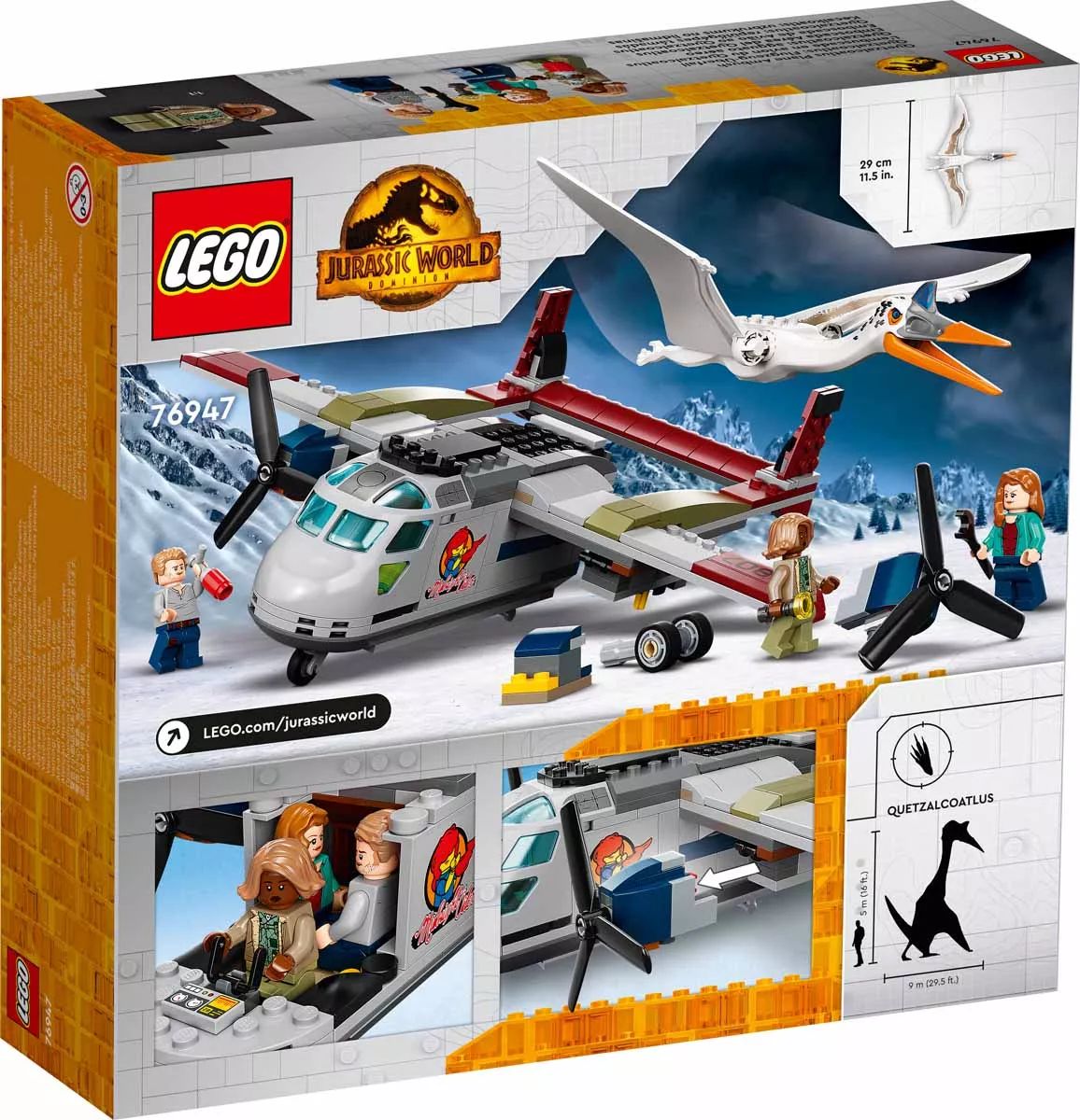 LEGO® 76947 Jurassic World™ Quetzalcoatlus Plane Ambush - Quetzalcoatlus repülőgépes támadás - 2