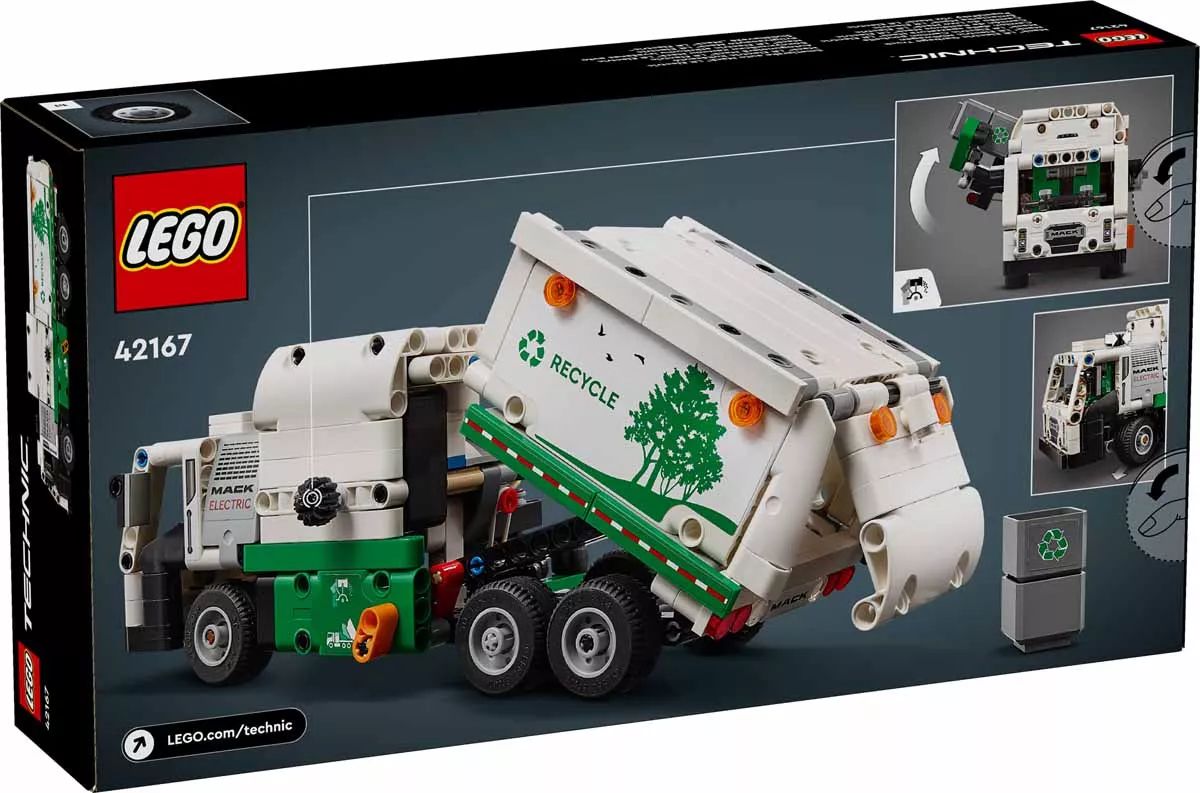 LEGO® 42167 Technic Mack® LR Electric Garbage Truck- Kukásautó - 3