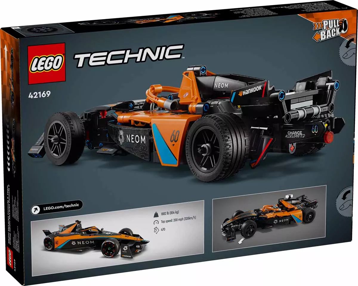 LEGO® 42169 Technic - NEOM McLaren Formula E Race Car - versenyautó - 3
