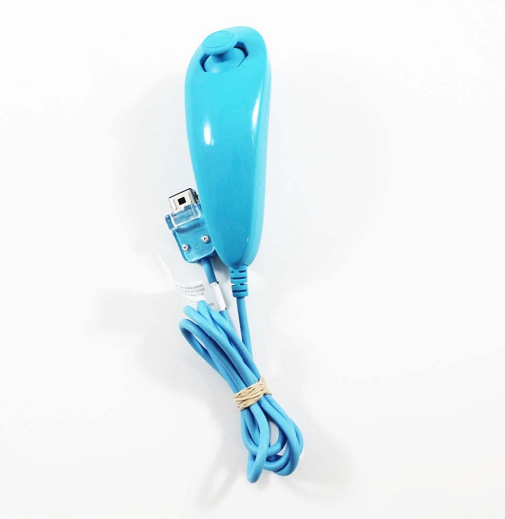 Nunchuk Kontroller – Nintendo Wii - világos kék /gyári doboz nélkül/ - 2