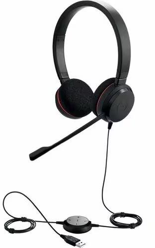 Jabra Evolve 20 Stereo MS vezetékes headset - USB-C/A adapterrel - 2