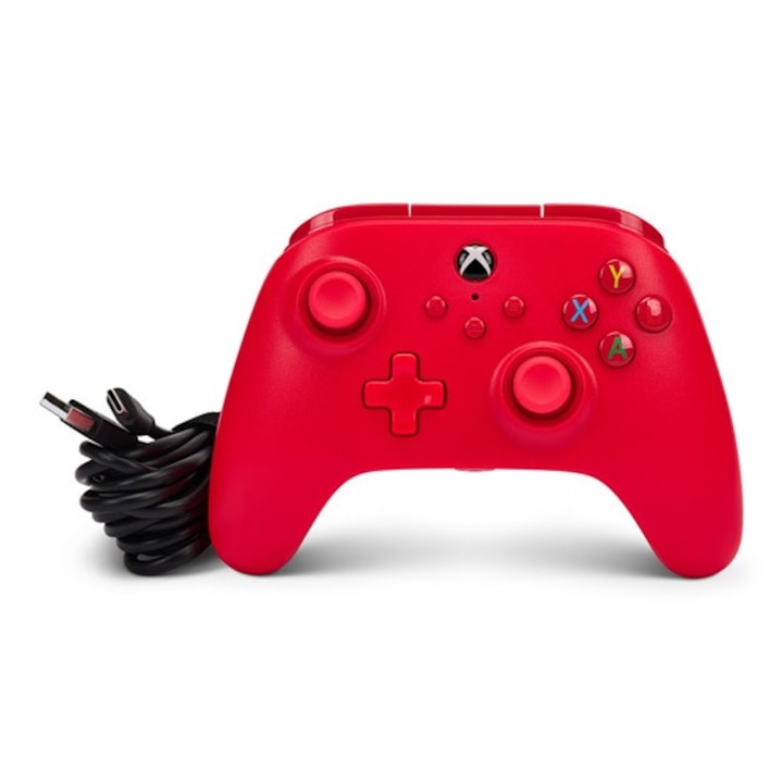 PowerA vezetékes kontroller - Xbox Series X/S | Xbox One | PC - piros - 2